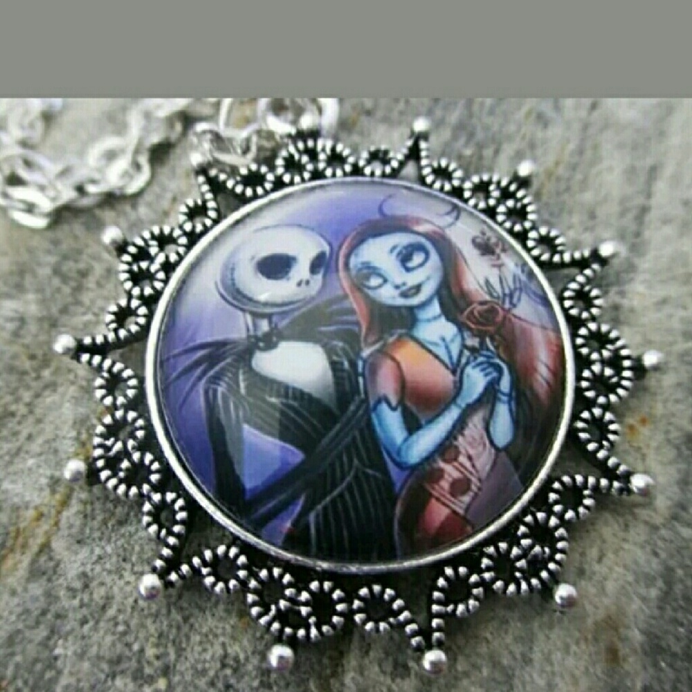 Jack and Sally Necklace Nightmare Before Christmas
